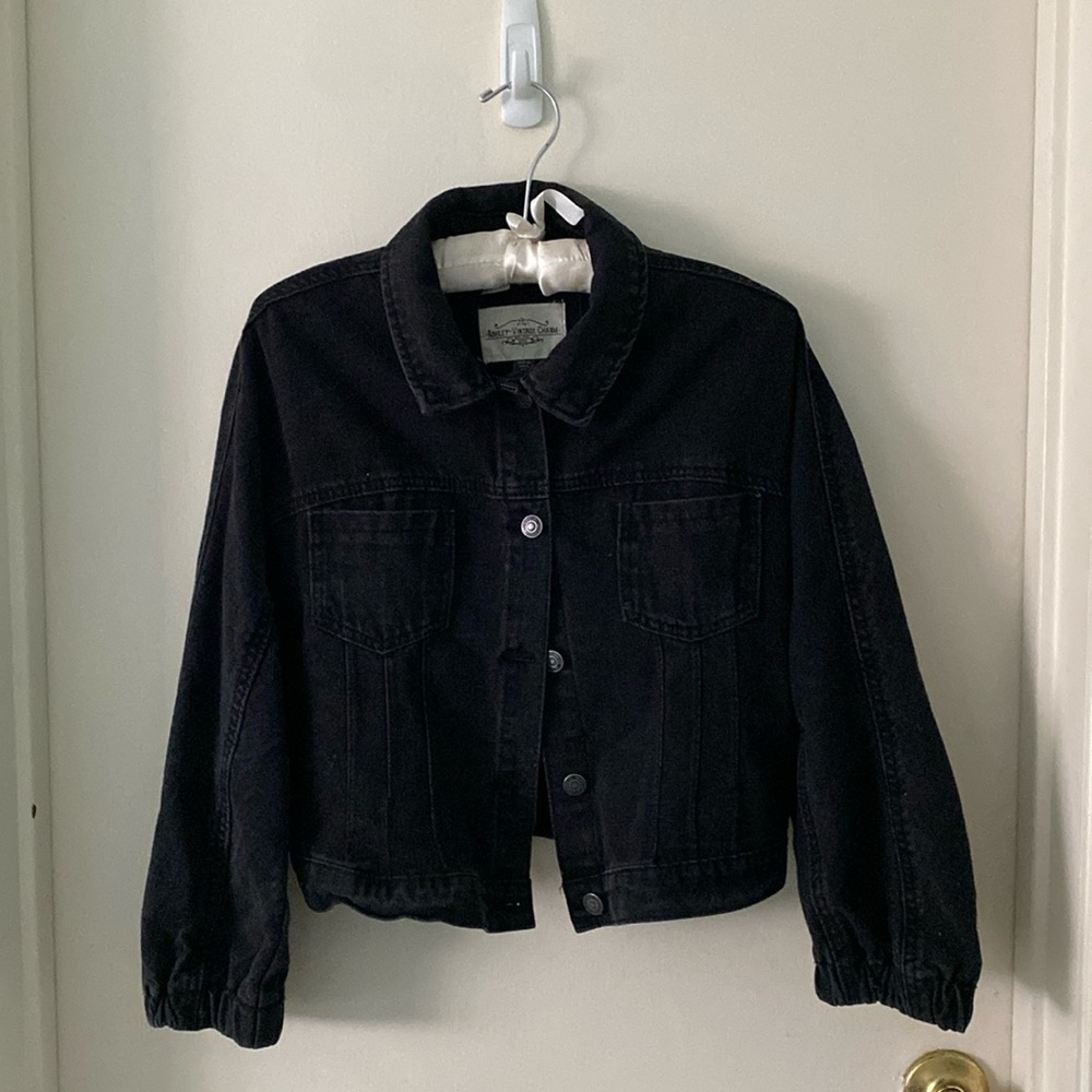 Black jean jacket